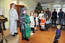 Рождественский утренник, выступление детей