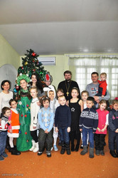 Рождественский утренник, выступление детей