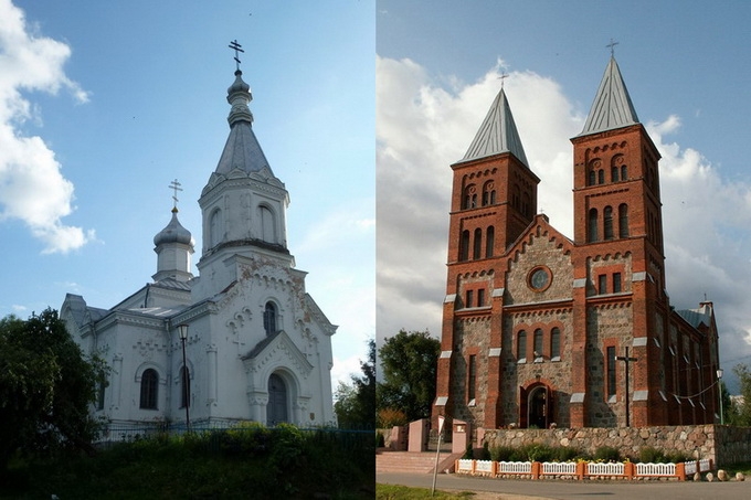 Западно католическая церковь. Христианские церкви католич. Католическая Церковь Великий Новгород. Католический храм и православный храм. Западная Христианская Церковь.